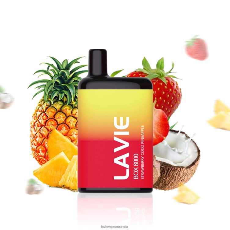 Lavie Vapes - LAVIE BOX 6000 Puffs Strawberry Coco Pineapple D82X4205