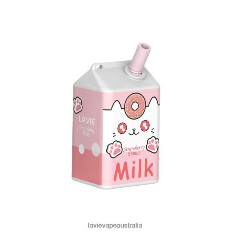 Lavie Vapes - LAVIE MILK 7000 Puffs Strawberry Donut D82X4177