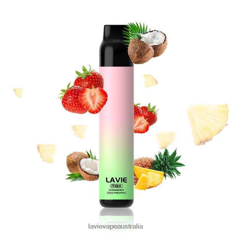 Lavie Vapes Review - LAVIE BAR 5000 Puffs - MAX Strawberry Coco Apple D82X4283