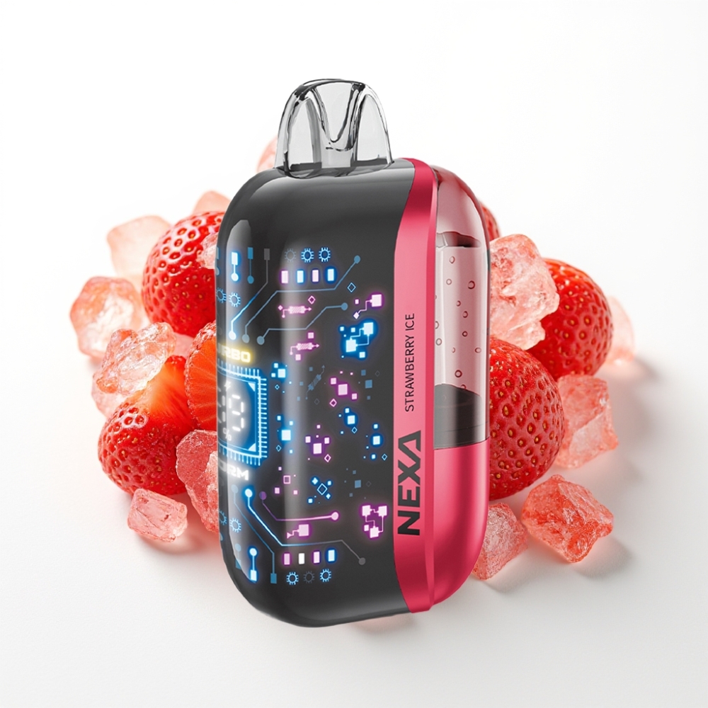 NEXA Ultra 50000 Puffs 20ml 5 Display Screen Strawberry Ice