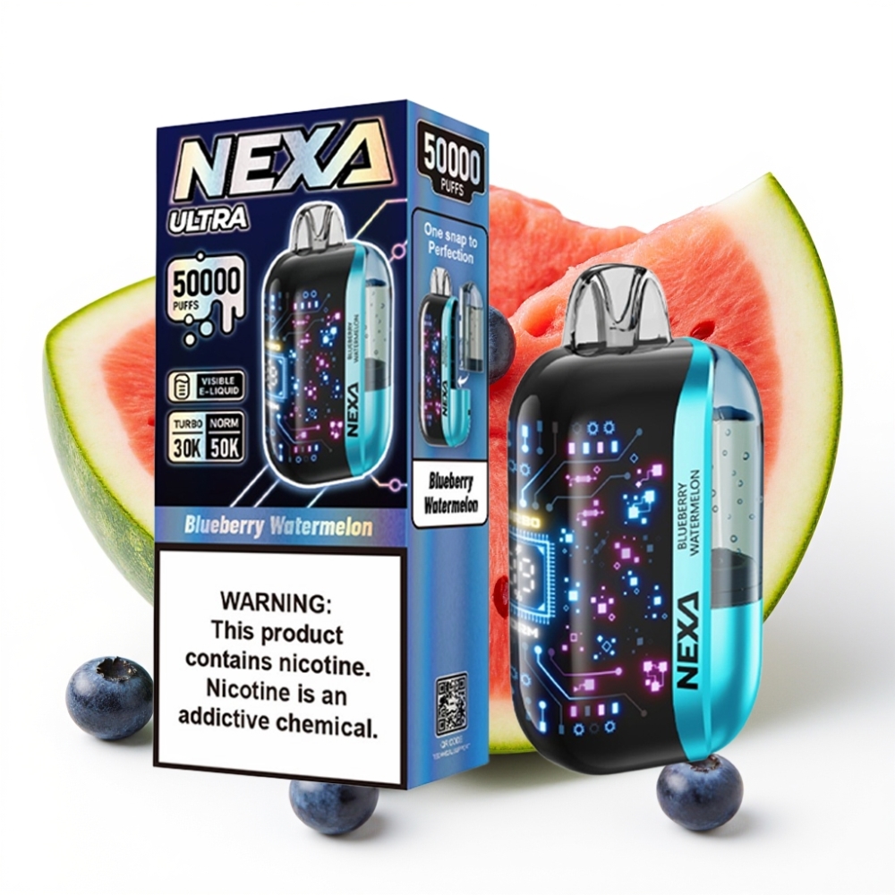 NEXA Ultra 50000 Puffs 20ml 5 Dual Mesh Blueberry Watermelon