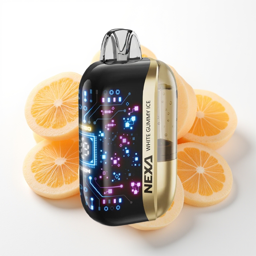 NEXA Ultra 50000 Puffs 20ml 5 Dual Mesh Disposable Vape White Gummy Ice