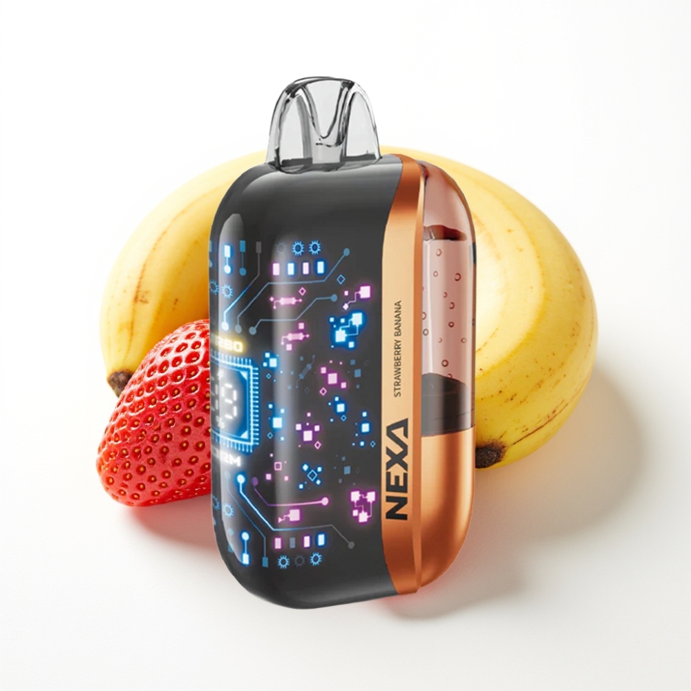 NEXA Ultra 50000 Puffs 20ml 5 Dual Mesh Strawberry Banana