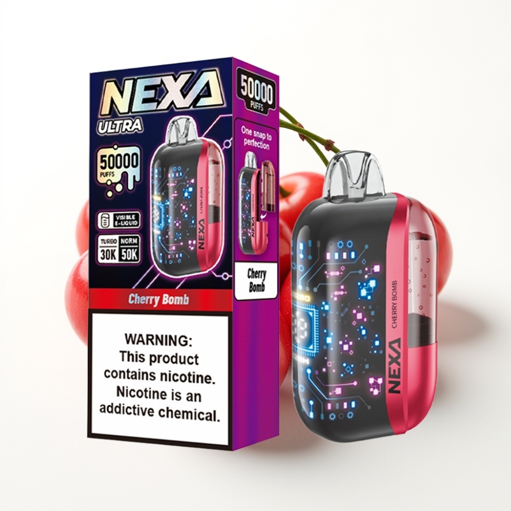 NEXA Ultra 50000 Puffs 20ml Dual Mesh Disposable Vape Cherry Bomp