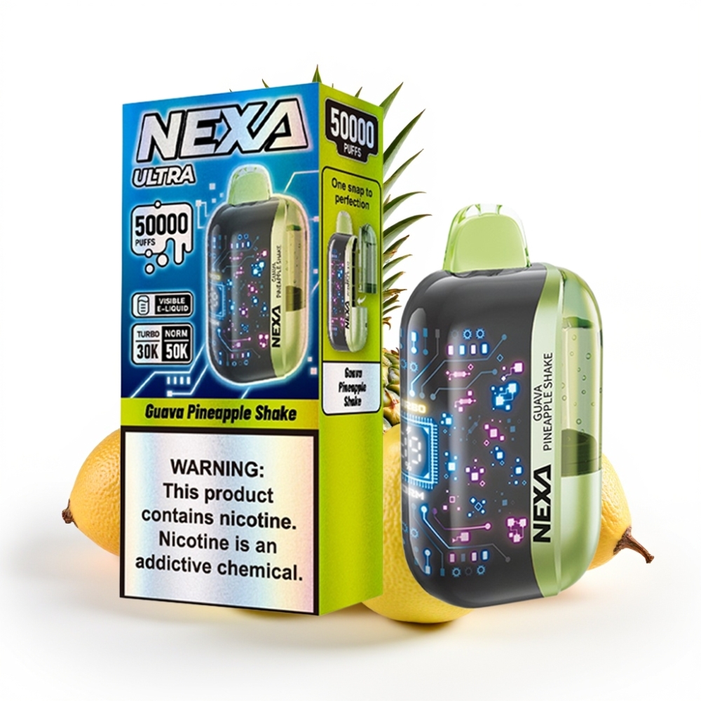 NEXA Ultra 50000 Puffs 20ml Prefilled 800mAh Disposable Vape Guava Pineapple Shake
