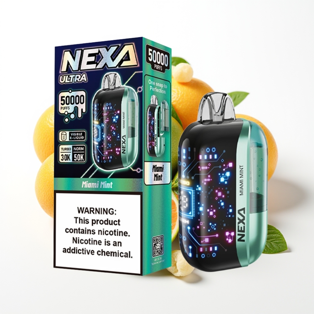NEXA Ultra 50000 Puffs Disposable Vape 20ml Prefilled Miami Mint