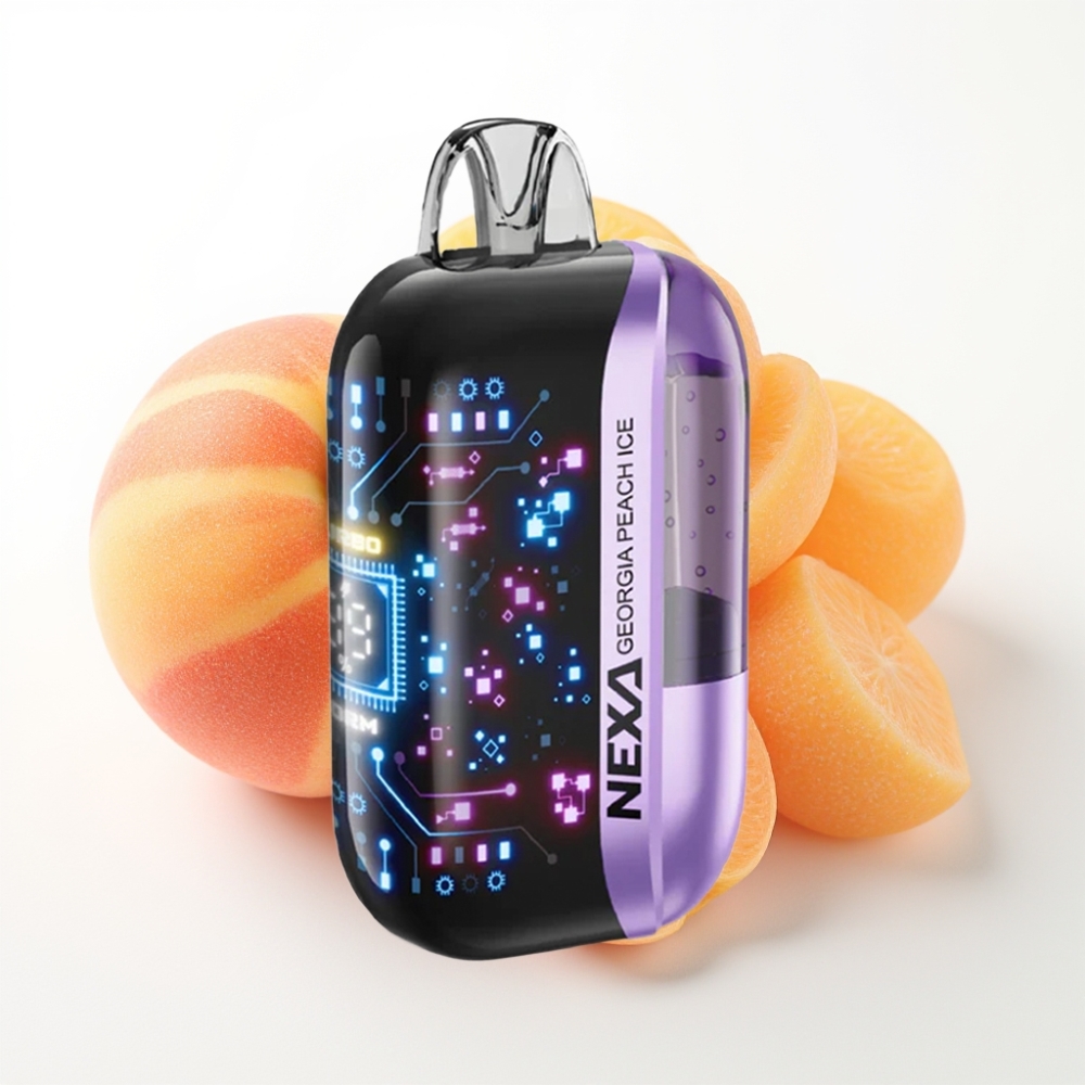 NEXA Ultra 50000 Puffs Dual Mesh Coils Disposable Vape Georgia Peach Ice