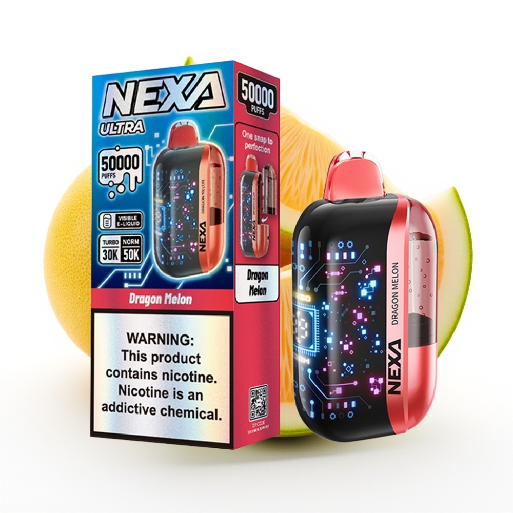 NEXA Ultra 50K Disposable Vape 20ml 5 Dragon Melon