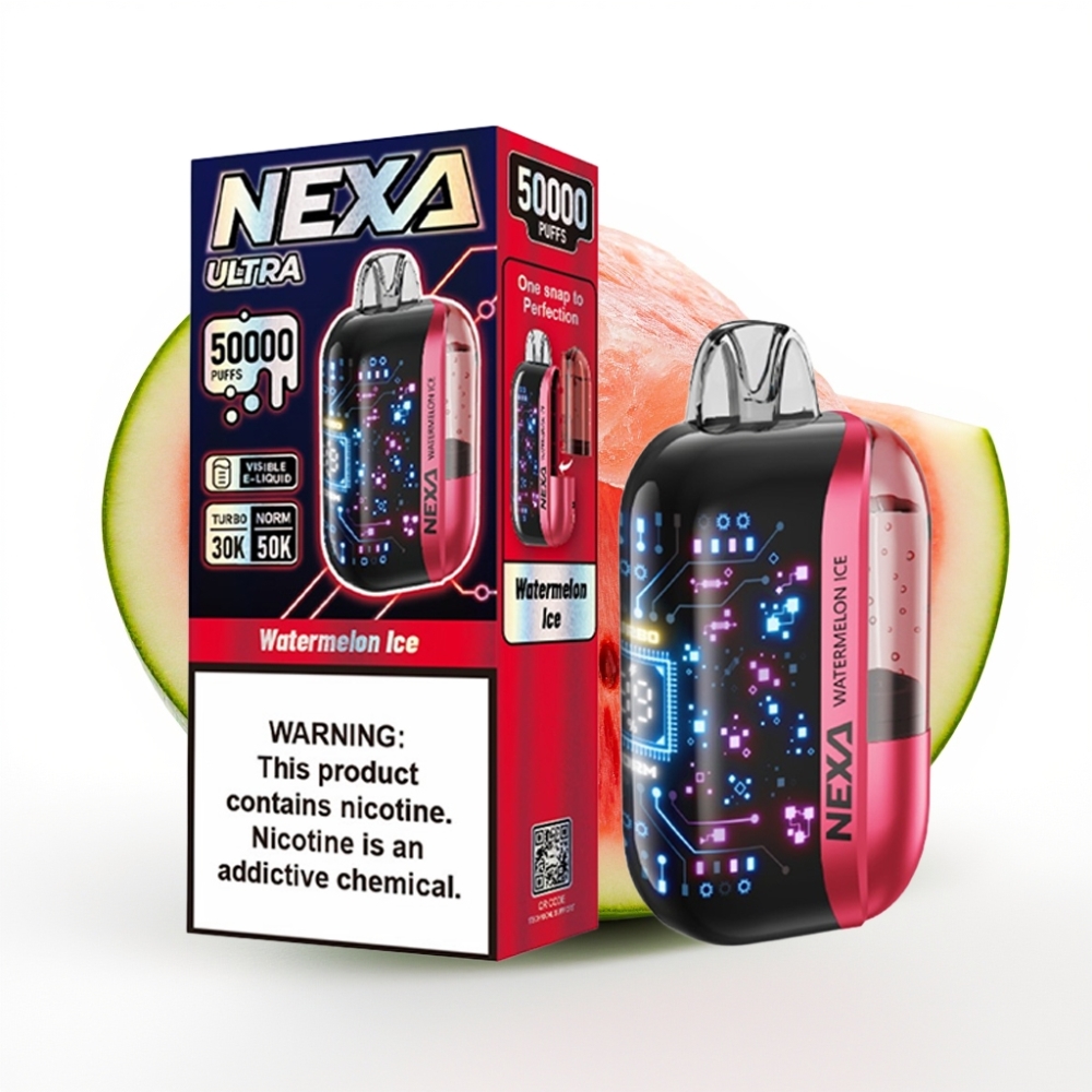 NEXA Ultra 50K Disposable Vape 20ml 5 Nicotine Watermelon Ice