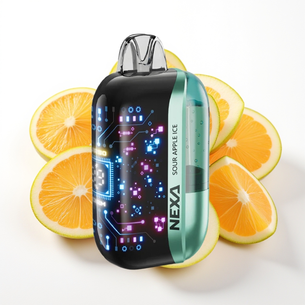 NEXA Ultra 50K Disposable Vape 20ml Prefilled 5 Nicotine Sour Apple Ice