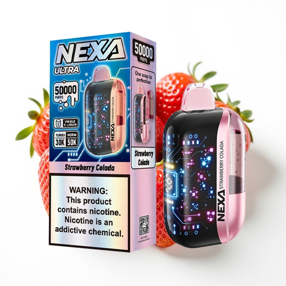 NEXA Ultra 50K Disposable Vape 800mAh Type-C Strawberry Colada