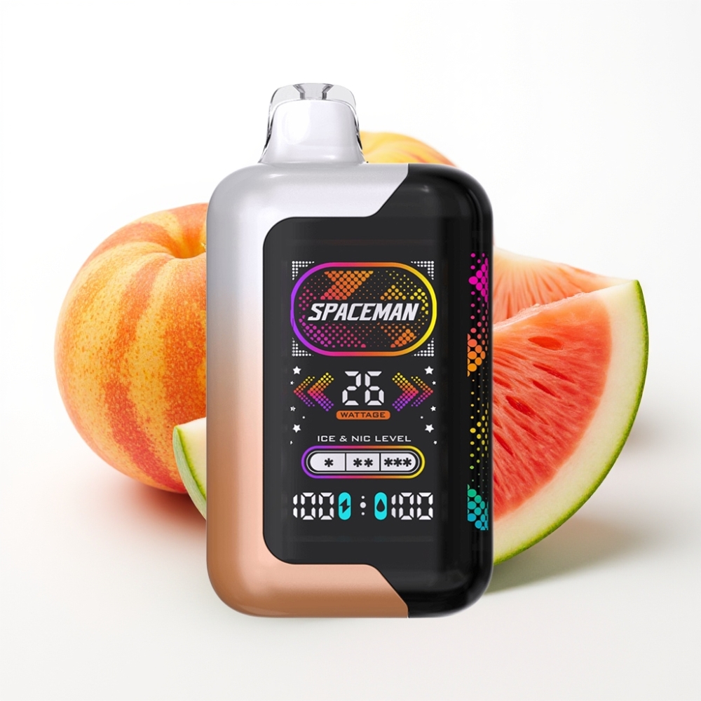 SMOK Spaceman SP40000 Zero Nicotine 20ml Dual Meshed Coil Juicy Peach Watermelon