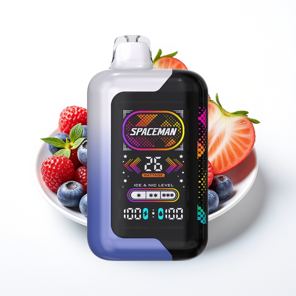 SMOK Spaceman SP40000 Zero Nicotine 40000 Puffs Dual Meshed Coil Blue Razz Ice