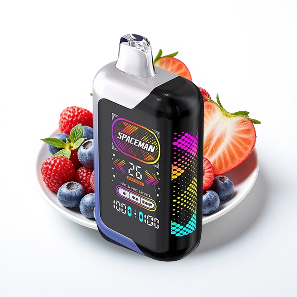 SMOK Spaceman SP40000 Zero Nicotine 40000 Puffs Dual Meshed Coil Blue Razz Ice