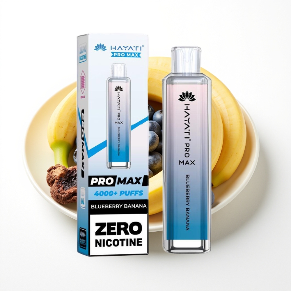 Hayati Pro Max 4000 Puffs Dual Mesh Coil Disposable Vape Blueberry Banana
