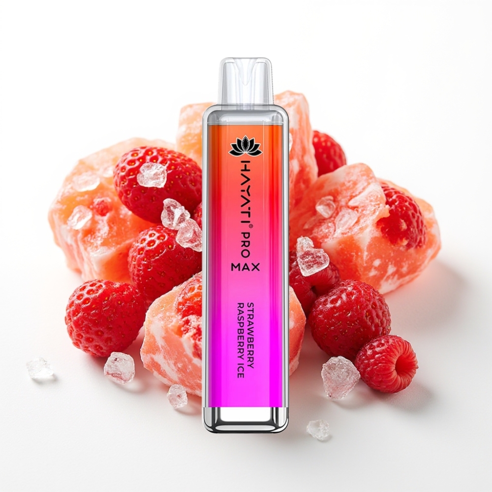 Hayati Pro Max 4000 Puffs Dual Mesh Coil Strawberry Raspberry Ice